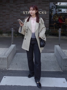 「アイテム（マスカラ）」を使った、ねっしー.さん（レディース・159cm）の冬コーディネート