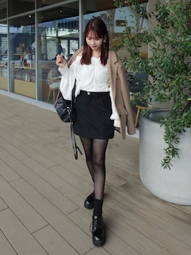 「アイテム（ベースメイク）」を使った、ねっしー.さん（レディース・159cm）の秋コーディネート