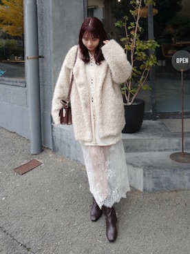 「アイテム（キャミソール）」を使った、ねっしー.さん（レディース・159cm）の秋コーディネート