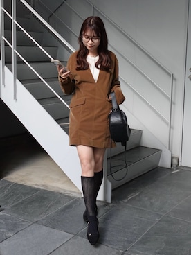 「アイテム（ベースメイク）」を使った、ねっしー.さん（レディース・159cm）の秋コーディネート