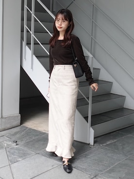 「アイテム（ファンデーション）」を使った、ねっしー.さん（レディース・159cm）の秋コーディネート
