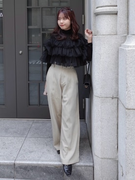 「アイテム（ファンデーション）」を使った、ねっしー.さん（レディース・159cm）の秋コーディネート