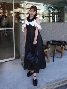「アイテム（ハイライト/シェーディング、ベージュ系）」を使った、ねっしー.さん（レディース・159cm）の夏コーディネート