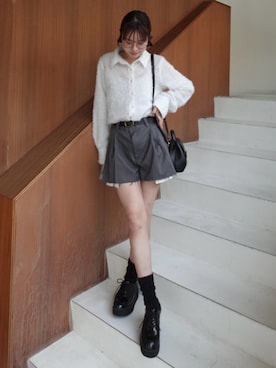 「EVOL（イーボル）のアイテム（シューズ）」を使った、ねっしー.さん（レディース・159cm）の春コーディネート