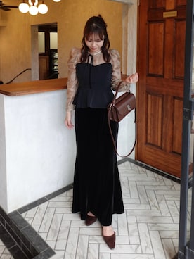 「アイテム（ファンデーション）」を使った、ねっしー.さん（レディース・159cm）の秋コーディネート