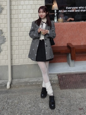 「アイテム（ベースメイク）」を使った、ねっしー.さん（レディース・159cm）の秋コーディネート