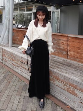 「アイテム（ベースメイク）」を使った、ねっしー.さん（レディース・159cm）の秋コーディネート