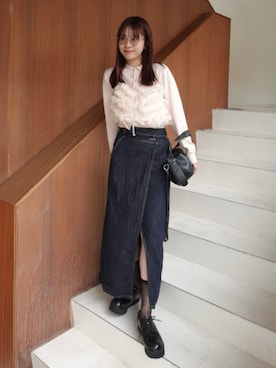 「アイテム（メイクアップ）」を使った、ねっしー.さん（レディース・159cm）の春コーディネート