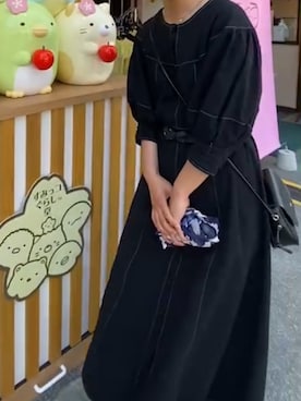 「POU DOU DOU（プードゥドゥ）のアイテム（ワンピース/ドレス）」を使った、nanさん（レディース・158cm）の春コーディネート