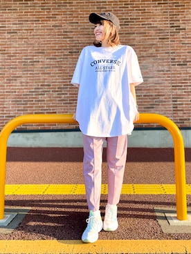 「Lee（リー）のアイテム（キャップ）」を使った、𝚢𝚞𝚛𝚒𝚔𝚘❥さん（レディース・160cm）の春コーディネート