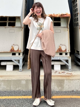 「RAG MACHINE（ラグマシーン）のアイテム」を使った、𝚢𝚞𝚛𝚒𝚔𝚘❥さん（レディース・160cm）の夏コーディネート