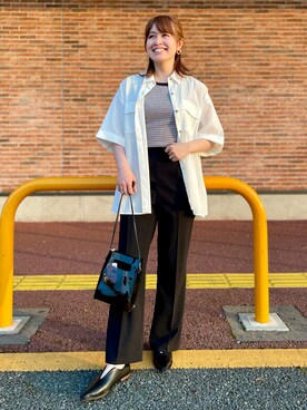 「アイテム（タンクトップ）」を使った、𝚢𝚞𝚛𝚒𝚔𝚘❥さん（レディース・160cm）の夏コーディネート