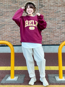 「コードュロイパンツ」｜𝚢𝚞𝚛𝚒𝚔𝚘❥さん（レディース・160cm）の秋コーディネート