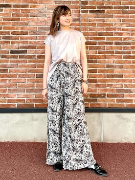 「RAG MACHINE（ラグマシーン）のアイテム（パンツ）」を使った、𝚢𝚞𝚛𝚒𝚔𝚘❥さん（レディース・160cm）の夏コーディネート