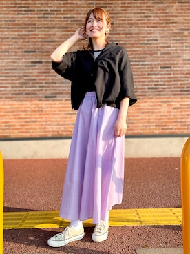 「アイテム（タンクトップ）」を使った、𝚢𝚞𝚛𝚒𝚔𝚘❥さん（レディース・160cm）の夏コーディネート