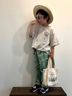 「ナイキリフト」｜tiinさん（キッズ・100cm）の夏コーディネート