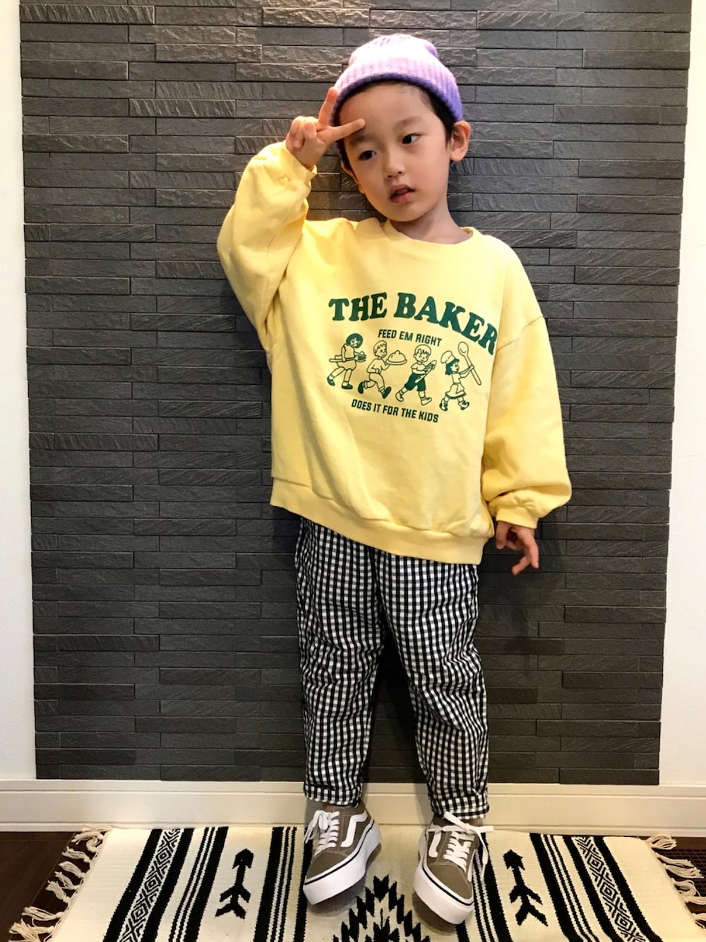 Kiki291708様 完成品 GU公式 | KIDS(男女兼用)シェフパンツ