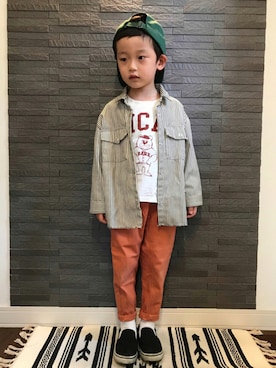 tiinさん（キッズ・100cm）の秋コーディネート