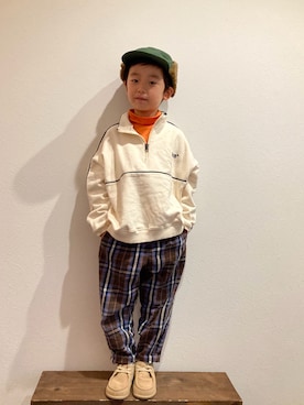 「halo commodity（ハロ　コモディティー）のアイテム」を使った、tiinさん（キッズ・110cm）の冬コーディネート