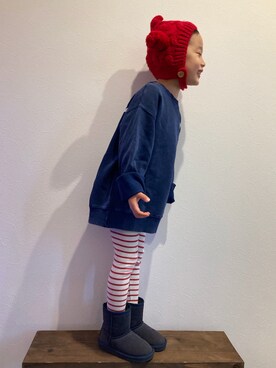 「DHOLIC kids（ディーホリックキッズ）のアイテム」を使った、tiinさん（キッズ・110cm）の秋コーディネート