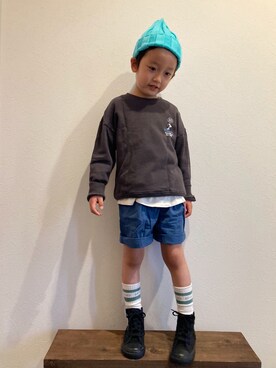 tiinさん（キッズ・100cm）の秋コーディネート