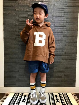 tiinさん（キッズ・100cm）の秋コーディネート