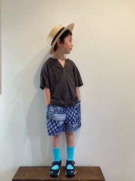 「ナイキリフト」｜tiinさん（キッズ・110cm）の夏コーディネート