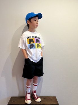 「みんなの白Tフェス」｜「アイテム（レッグウェア）」を使った、tiinさん（キッズ・120cm）の夏コーディネート