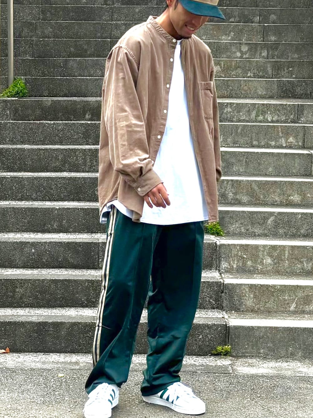 業務用 adidas ベッケンバウアー トラックパンツ グリーン 常田大輝