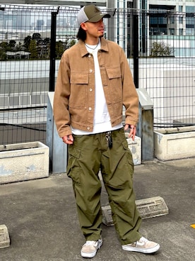 Yuki Oriharaさん（メンズ・173cm）の冬コーディネート