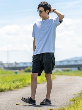 「Lono（ロノ）のアイテム」を使った、Ryu--taさん（メンズ・183cm）の夏コーディネート