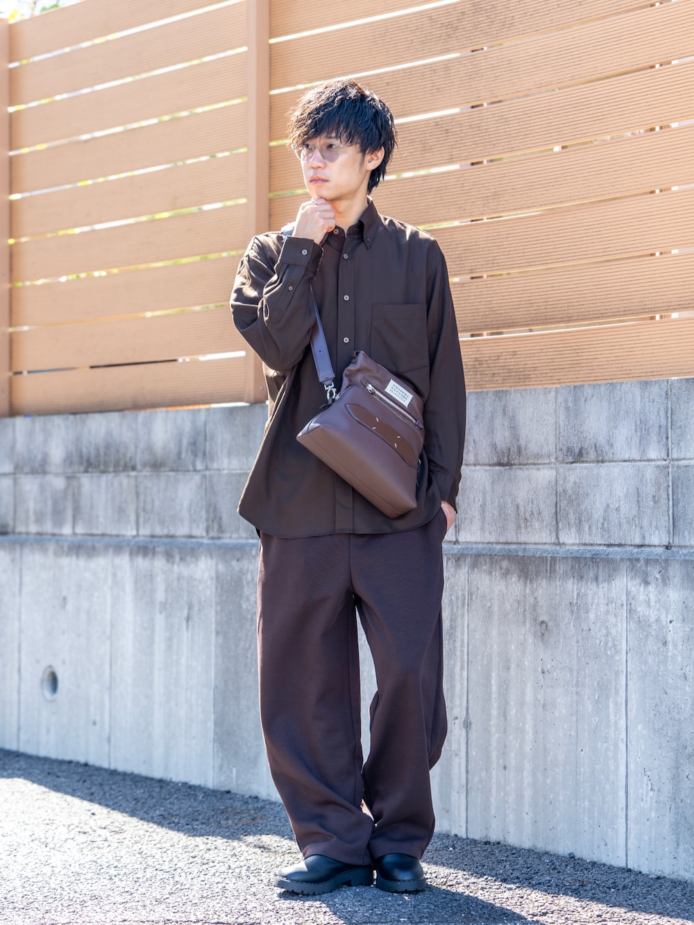 Maison Margielaのショルダーバッグ（ブラウン系）を使った人気