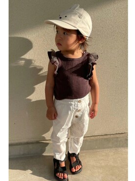 Haru＊Saraさん（キッズ・80cm）の夏コーディネート