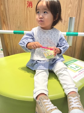 「2歳3ヶ月」｜Haru＊Saraさん（キッズ・80cm）の秋コーディネート