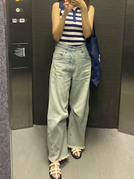 「Cider（Cider）のアイテム」を使った、mさん（レディース・158cm）の夏コーディネート