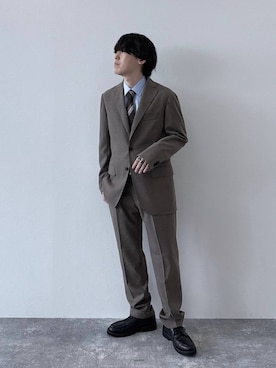 「アイテム（フォーマルスーツ/小物）」を使った、deraさん（メンズ・169cm・20代）の秋コーディネート