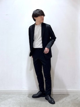 「アイテム（テーラードジャケット）」を使った、deraさん（メンズ・169cm）の秋コーディネート