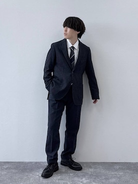 「アイテム（ネクタイ）」を使った、deraさん（メンズ・169cm・20代）の秋コーディネート