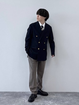 「アイテム（フォーマルスーツ/小物）」を使った、deraさん（メンズ・169cm・20代）の秋コーディネート