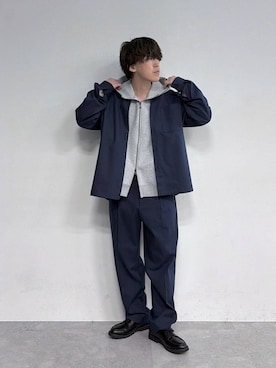 deraさん（メンズ・169cm）の冬コーディネート