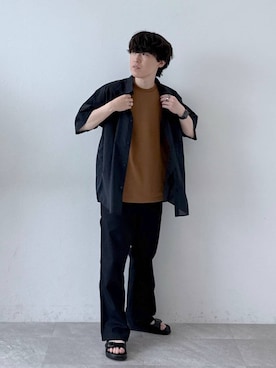 「GLOBAL WORK（グローバルワーク）のアイテム」を使った、deraさん（メンズ・169cm）の夏コーディネート