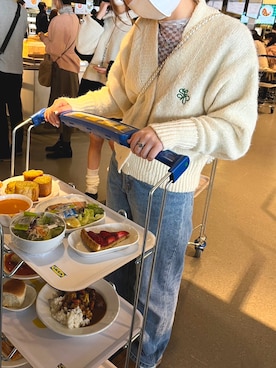 「MARC JACOBS（マークジェイコブス）のアイテム（アクセサリー）」を使った、umeさん（レディース・158cm）の冬コーディネート