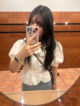 「tiptop（ティップトップ）のアイテム（デニムパンツ）」を使った、umeさん（レディース・158cm）の秋コーディネート