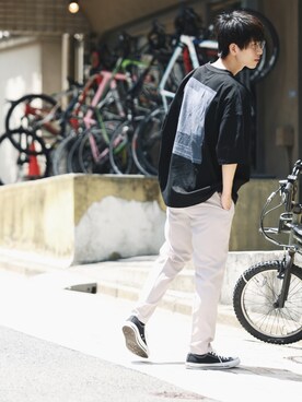 斉藤慎也さん（メンズ・170cm）の夏コーディネート