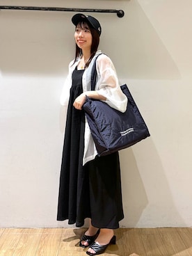 「LOWRYS FARM（ローリーズファーム）のステンレスプレートネックレス　973053（ネックレス）」を使った、kasumiさん（レディース・159cm）の夏コーディネート