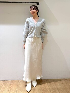 「アイテム（モカシン/デッキシューズ）」を使った、kasumiさん（レディース・159cm）の秋コーディネート