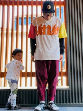 「mercibeaucoup,（メルシーボークー）のアイテム（パンツ）」を使った、日々山さん（メンズ・170cm）の夏コーディネート