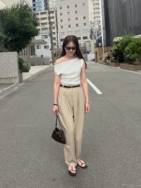 「MAISON BOINET（メゾンボワネ）のアイテム」を使った、k____33さん（レディース・166cm）の夏コーディネート