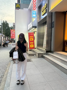 「H&M（エイチ・アンド・エム）のアイテム（ニット/セーター）」を使った、k____33さん（レディース・166cm）の秋コーディネート