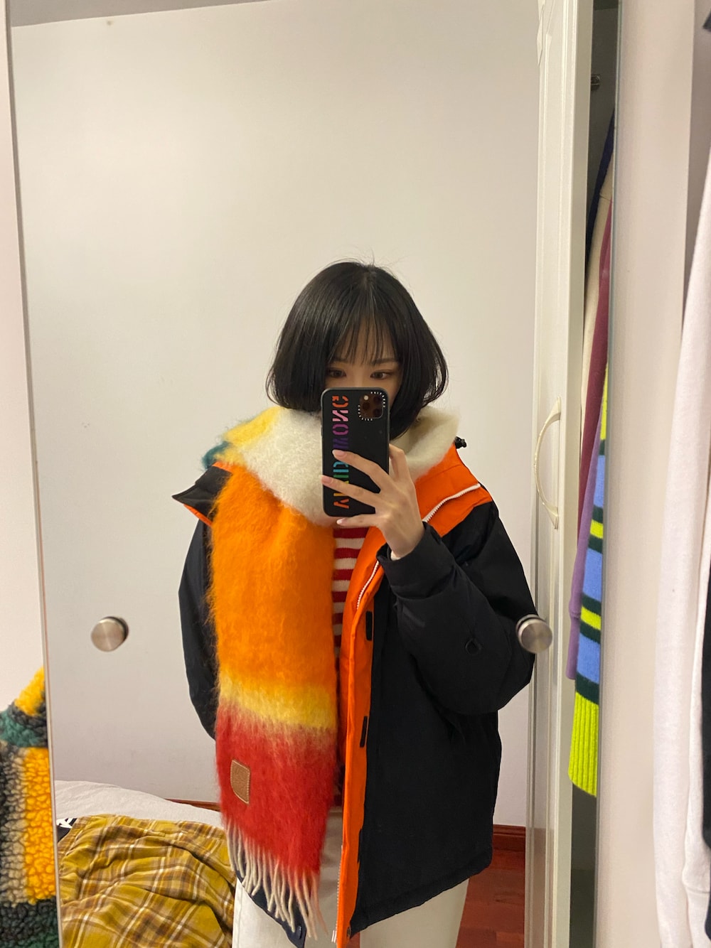 「ootd、球鞋、休闲、基础款、Shanghai Disneyland、20211225」｜「THE NORTH FACEのアイテム（ダウンジャケット/コート、ブルー系）」を使った、VIVIDWONGさん（レディース・174cm）の冬コーディネートの1枚目の写真